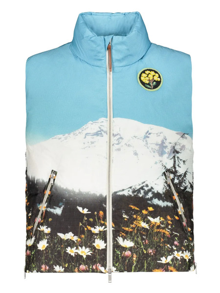  Jil Sander Chaleco Estampado - Azul 