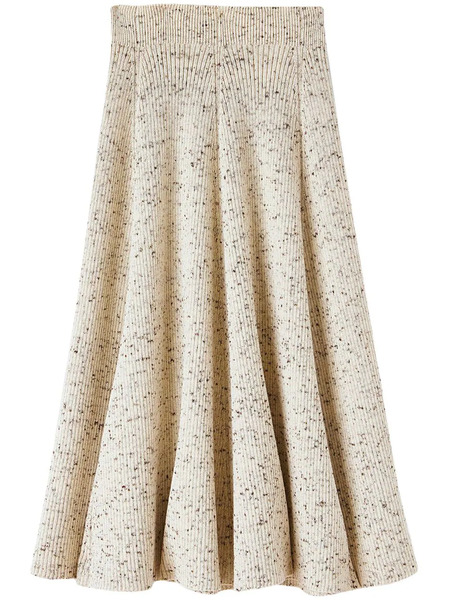  Jil Sander Falda De Canalé - Neutro 