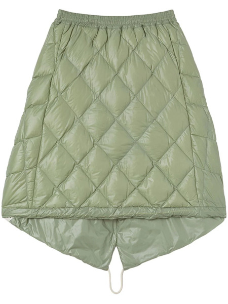  Jil Sander Falda Down Acolchada - Verde 