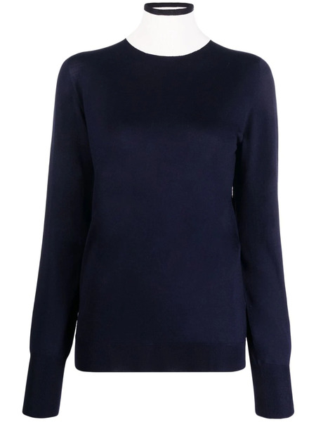  Jil Sander Jersey Con Cuello En Contraste - Azul 