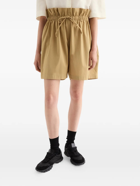  Jil Sander Pantalones Cortos De Popelina De Algodón Con Cordones - Neutro 