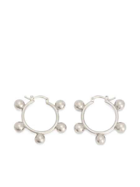  Jil Sander Pendientes De Aro Con Efecto Forjado - Plateado 