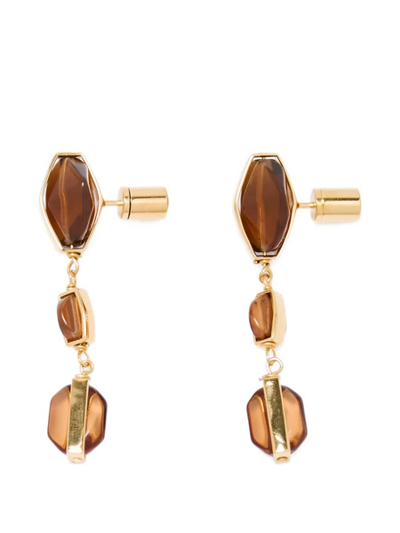  Jil Sander Pendientes Largos - Dorado 