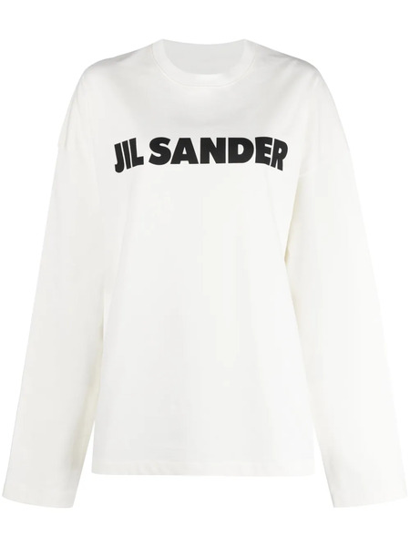  Jil Sander Sudadera Con Logo Estampado - Blanco 