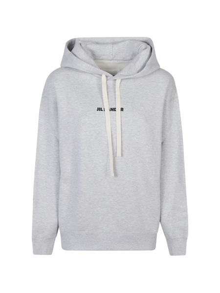 Jil Sander Sudadera De Algodón Con Capucha - Gris 