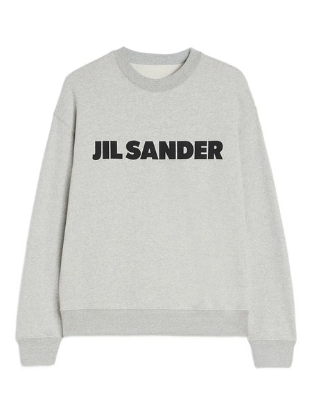  Jil Sander Sudadera De Algodón Con Logo - Gris 