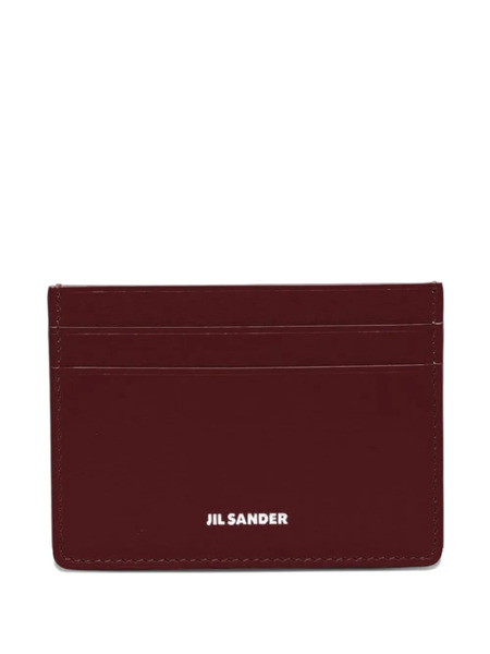  Jil Sander Tarjetero Con Logo - Rojo 