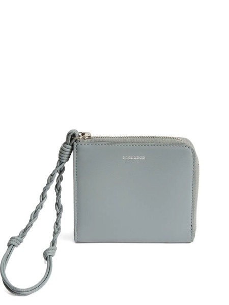  Jil Sander Tarjetero Tangle De Piel - Gris 