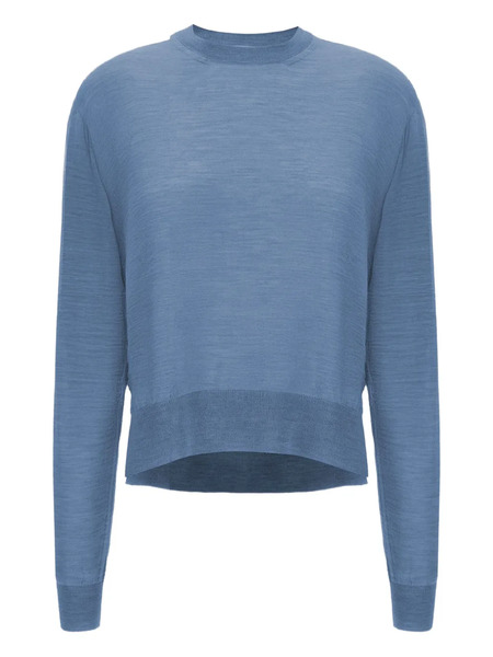  Jil Sander Top De Punto Con Efecto De Mezcla - Azul 
