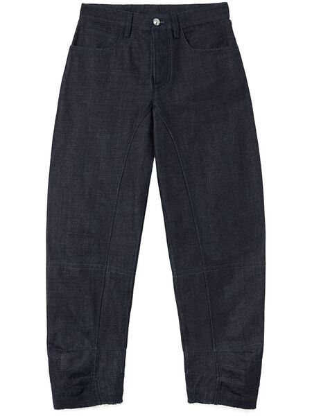  Jil Sander Vaqueros Ajustados Estilo Capri - Negro 
