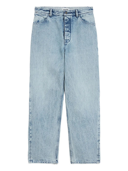  Jil Sander Vaqueros Con Parche Del Logo - Azul 