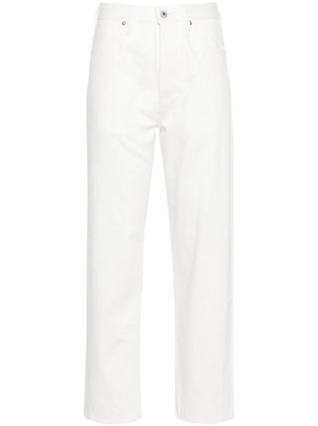  Jil Sander Vaqueros Rectos De Talle Medio - Blanco 