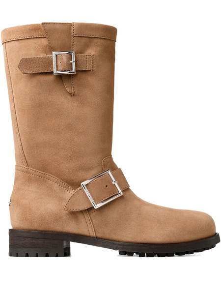  Jimmy Choo Botas Biker Mid Con Hebilla - Neutro 