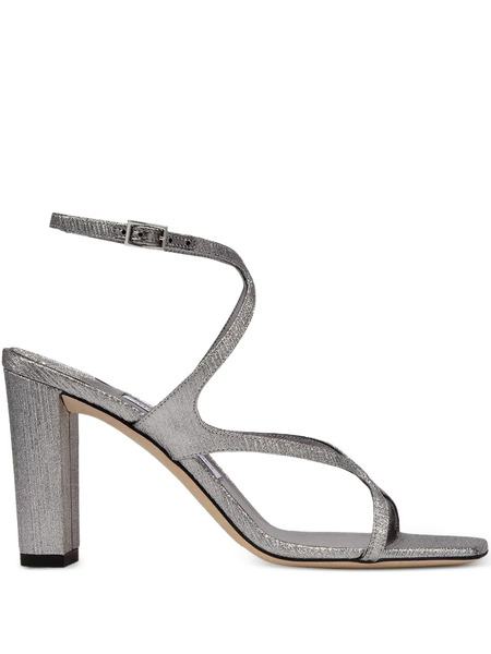  Jimmy Choo 85mm Azie Sandals - Plateado 