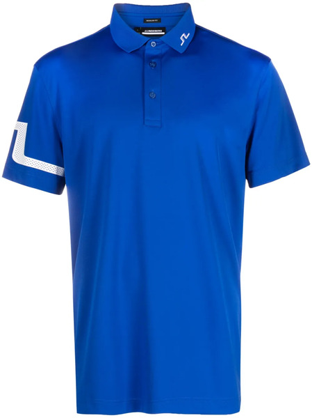  J.lindeberg Polo Heath Con Ribete En Contraste - Azul 