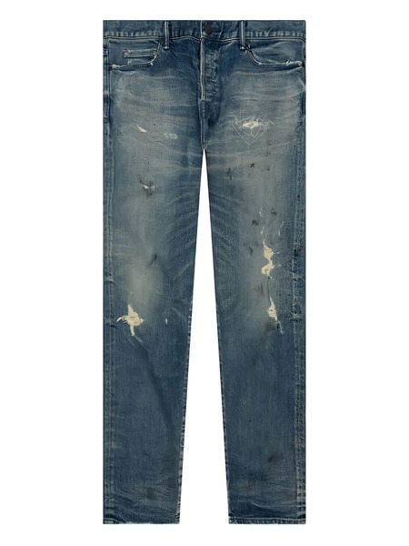  John Elliott Vaqueros Con Efecto Envejecido - Azul 