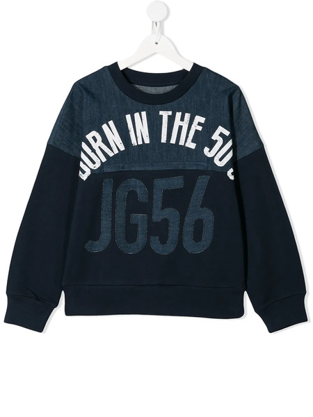  John Galliano Sudadera Estampada - Azul 