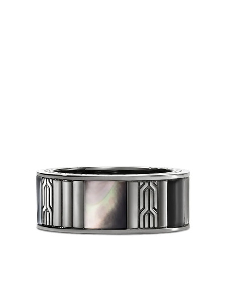  John Hardy Anillo Con Diseño Grabado - Plateado 