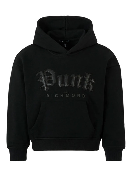 John Richmond Junior Sudadera Con Capucha Y Logo Punk - Negro 