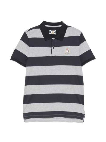  Johnny Lambs Polo A Rayas - Azul 