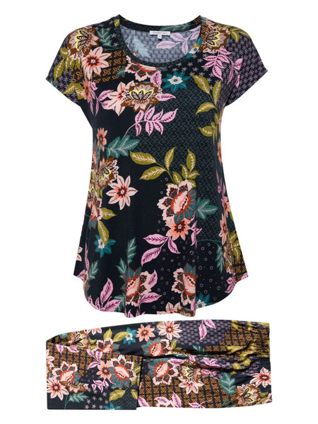  Johnny Was Pijama The Bobbie Crop - Azul 