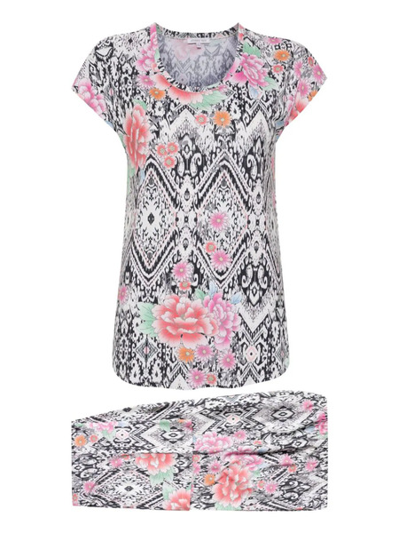  Johnny Was Pijama The Bobbie Crop - Blanco 