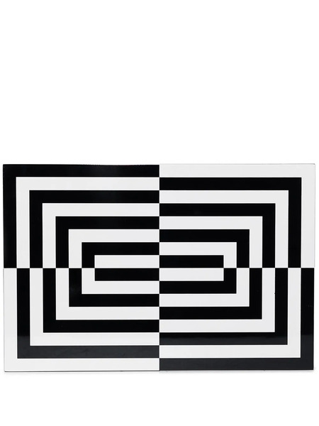  Jonathan Adler Joyero Op Art Grande - Negro 