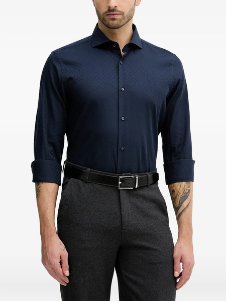  Joop! Camisa Estampada Con Botones - Azul 