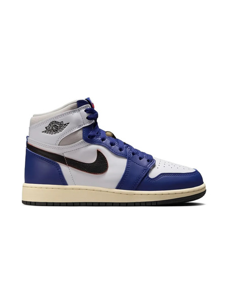  Jordan Kids Zapatillas Air Jordan 1 Retro High Og white/black/neutral Grey/deep Royal Blue/muslin - Morado 