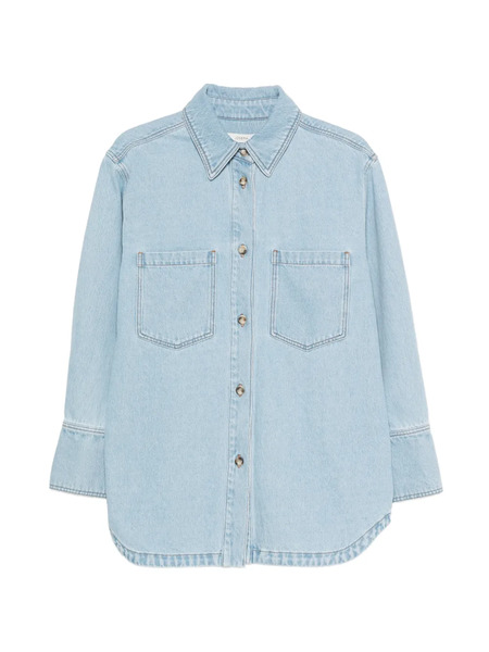  Joseph Camisa Vaquera Con Bolsillo De Parche - Azul 