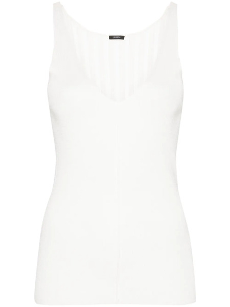  Joseph Top Sin Mangas Satiny - Blanco 