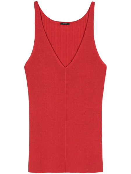  Joseph Top Sin Mangas Satiny - Rojo 