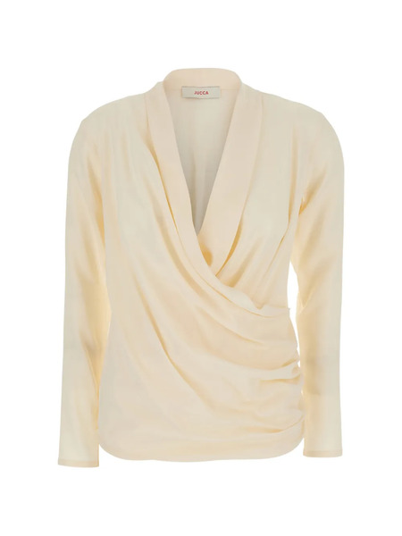  Jucca Blusa Drapeada - Neutro 