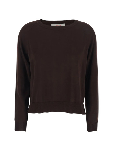  Jucca Sudadera Con Perforaciones - Marrón 