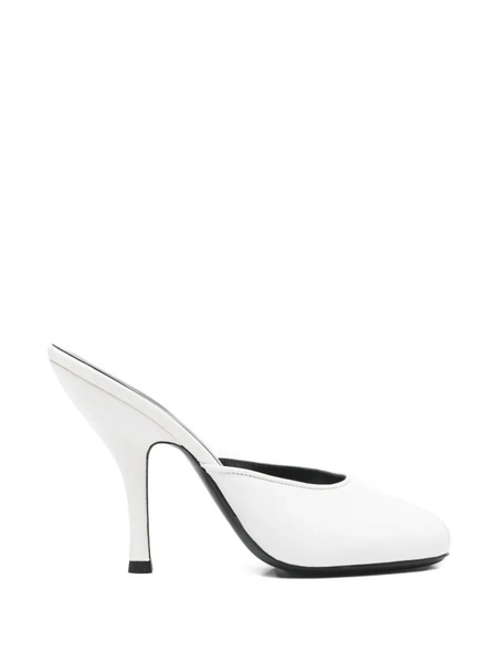  Jude Mules Date Con Puntera Abierta - Blanco 