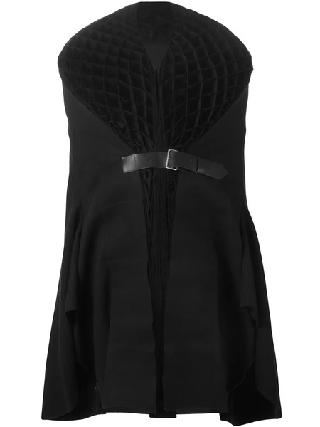  Junya Watanabe Capa Con Cuello Acolchado - Negro 