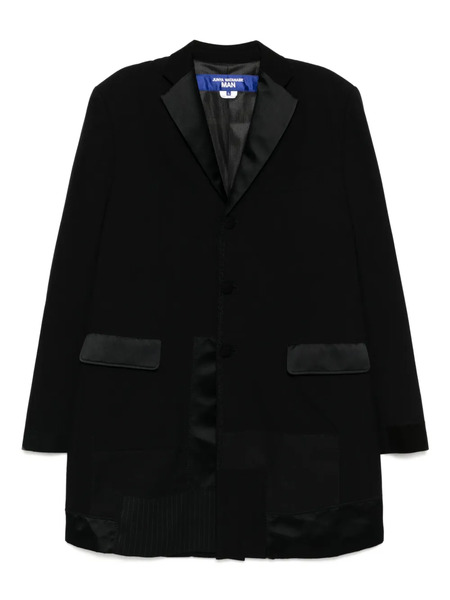  Junya Watanabe Man Abrigo Con Diseño Patchwork - Negro 