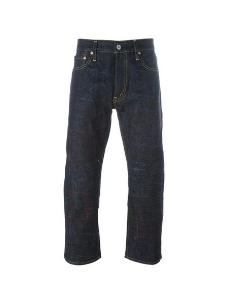  Junya Watanabe Man Vaqueros Capri - Negro 