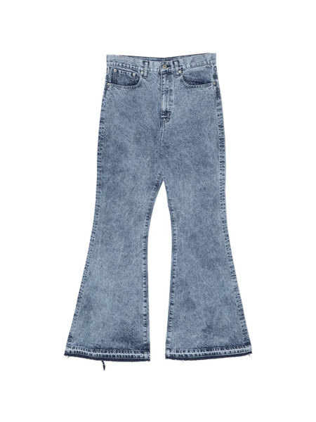  Junya Watanabe Man Vaqueros Con Dobladillo Deshilachado - Azul 