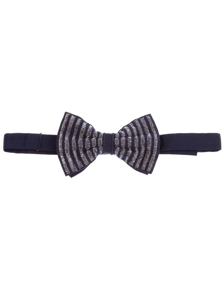  Jupe Silk Bow Tie - Negro 