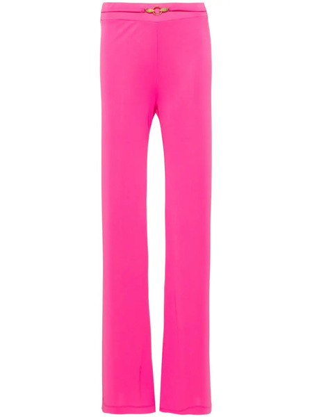  Just Cavalli Pantalones Acampanados Con Detalle De Serpiente - Rosa 