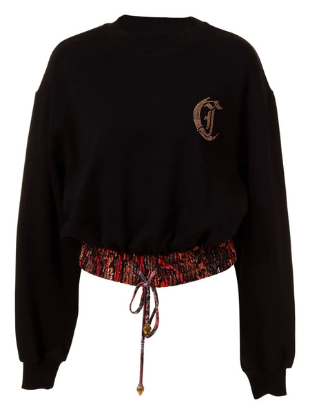  Just Cavalli Sudadera De Algodón - Negro 