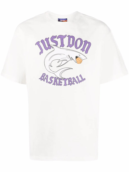  Just Don Camiseta Con Logo Estampado - Blanco 