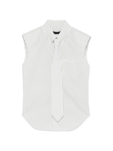  Juun.j Camisa A Rayas - Blanco 