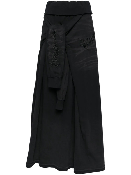  Juun.j Falda Larga Estilo Sudadera - Negro 