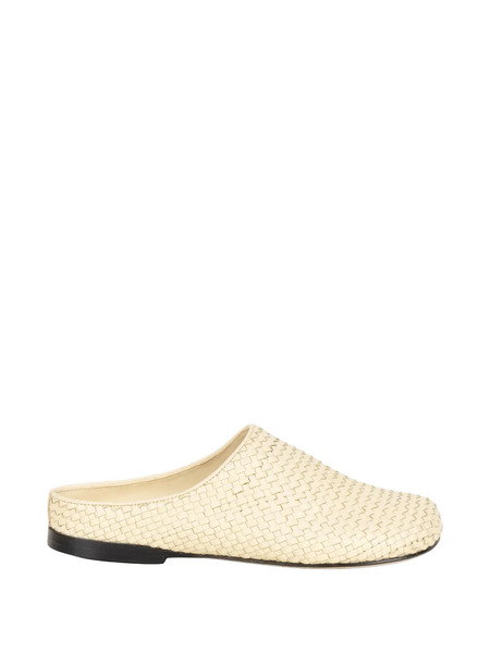  Jvam Mules Con Diseño Tejido - Neutro 