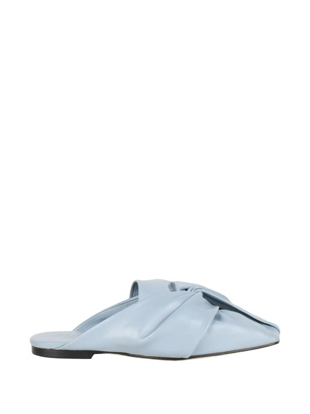  Jvam Mules Con Puntera Cuadrada - Azul 