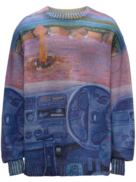  Jw Anderson Jersey Estampado - Azul 