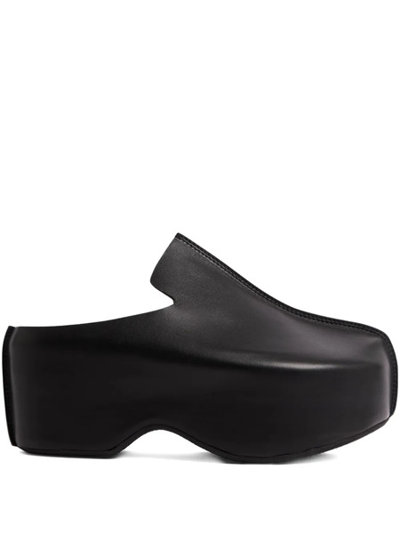  Jw Anderson Mules Con Plataforma - Negro 