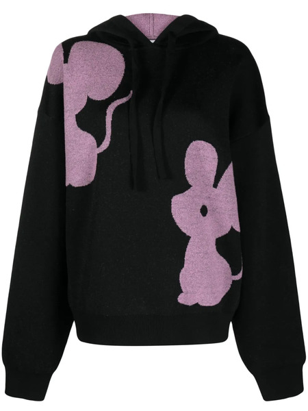  Jw Anderson Sudadera Mouse Con Capucha - Negro 